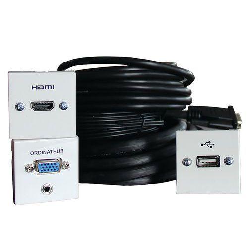 Kit plastrons vidéoprojecteur interactif VGA / HDMI / USB 10 m thumbnail image 1