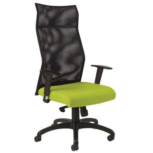 Fauteuil HODE HD dos résille Noir Acc Reg assise Vert thumbnail image 1