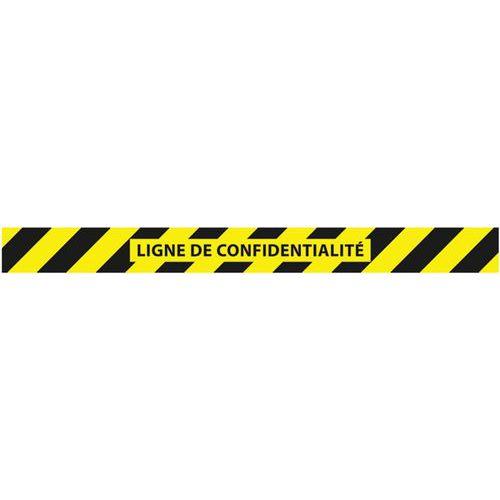Bande adhésive "ligne de confidentialité" jaune/noir 90x1000 thumbnail image 1