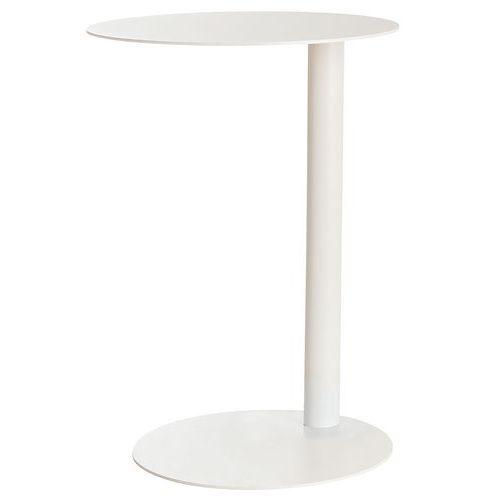 Guéridon métal Easy Office Diam.40 cm Blanc thumbnail image 1