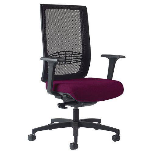 Fauteuil KIO MD résille noir Acc. Rég. assise Fuschia thumbnail image 1