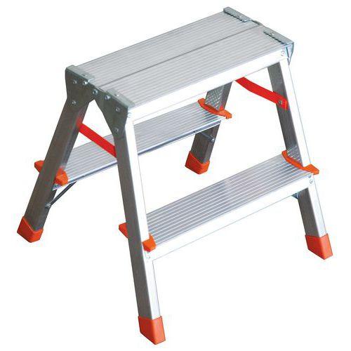 Marchepied fixe pliable - Double accès 2 marches thumbnail image 1