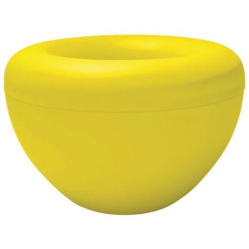 2 jardinières intérieures Scoop avec pots - jaune thumbnail image 1