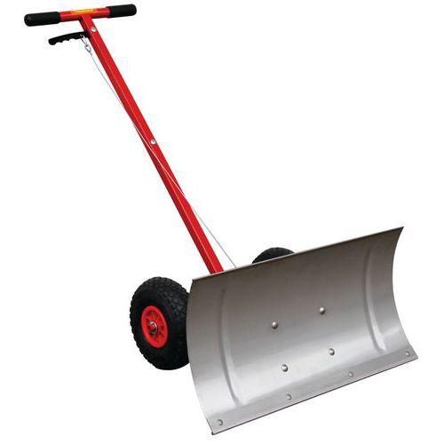 Chasse neige orientable manuel sur roue avec guidon - Cemo thumbnail image 1