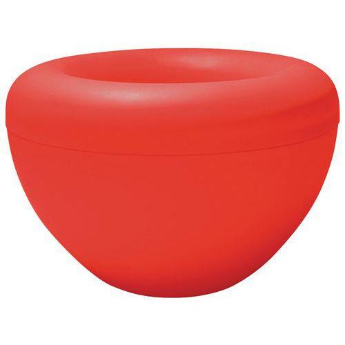 2 jardinières intérieures Scoop avec pots - rouge thumbnail image 1