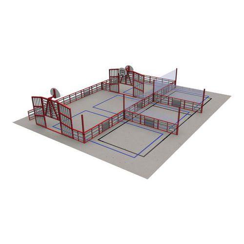 Espace multisports Pitch'One R5M à 5 aires - 16,60 x 12,90 m - peint thumbnail image 1