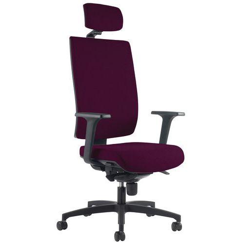 Fauteuil KIO HD Tapissé avec Têtière Acc Reg Fuschia thumbnail image 1