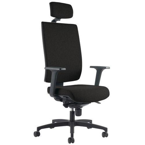Fauteuil KIO HD Tapissé avec Têtière Acc Reg Anthracite thumbnail image 1