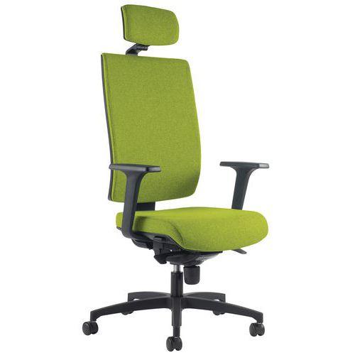 Fauteuil KIO HD Tapissé avec Têtière Acc Reg Vert thumbnail image 1