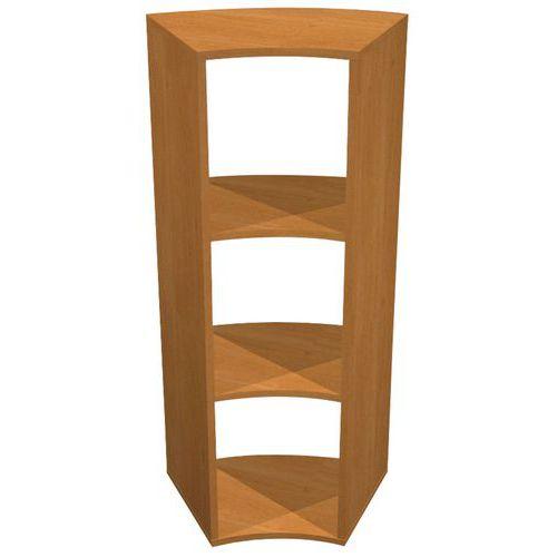 Meuble 3 cases Maxicube courbe angle 45 Aulne thumbnail image 1