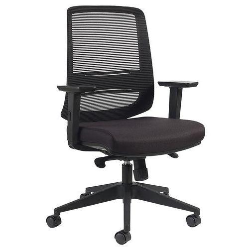 Fauteuil NOVY Eco MD résille Noir sans Têtiere avec acc Noir thumbnail image 1