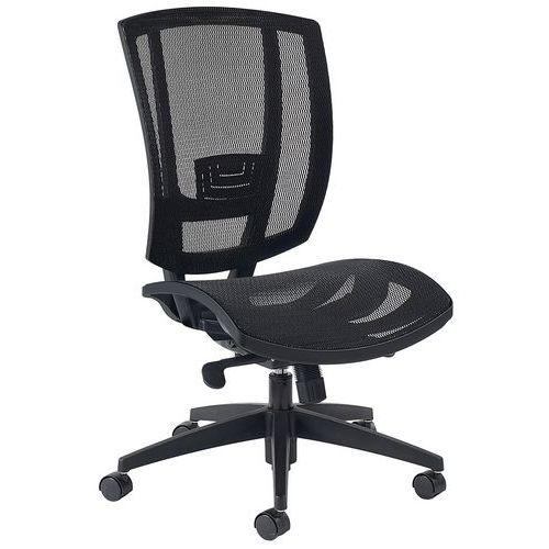 Chaise de bureau AVRO dos et assise résille Noir thumbnail image 1