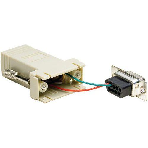Adaptateur RJ45 vers DB-9 femelle thumbnail image 1