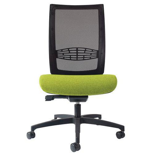 Chaise de bureau KIO dos Résille Noir assise Vert thumbnail image 1