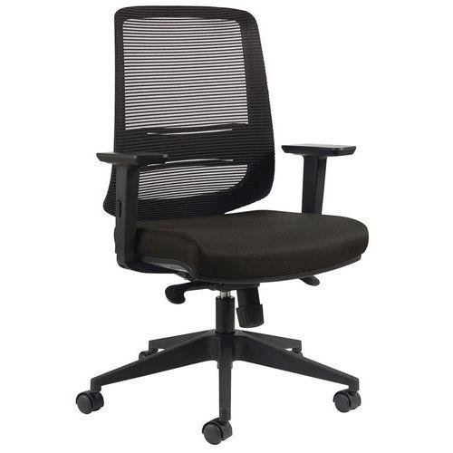 Fauteuil NOVY Eco MD résille Noir sans Têtiere avec acc Anthracite thumbnail image 1