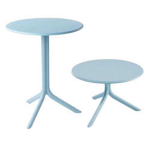 Table Spritz polypropylène haute ou basse bleu thumbnail image 1