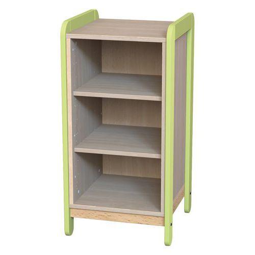 Meuble 1 colonne 3 niches Lili hauteur 98 cm coloris vert thumbnail image 1