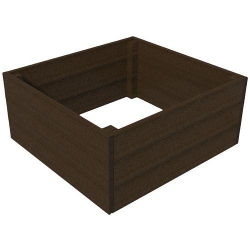 Illustration de : Jardinière carrée plastique recyclé Espace Urbain