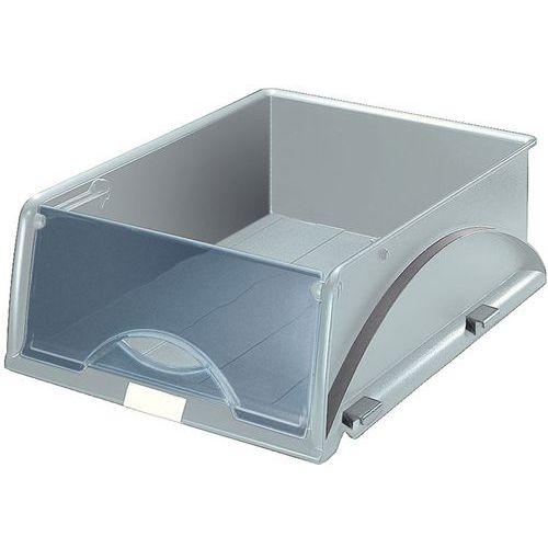 Lot de 4 Corbeille à courrier Leitz Sorty, avec rabat Gris thumbnail image 1