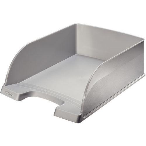 Lot de 4 Corbeille à courrier Leitz Plus, Jumbo Argent thumbnail image 1