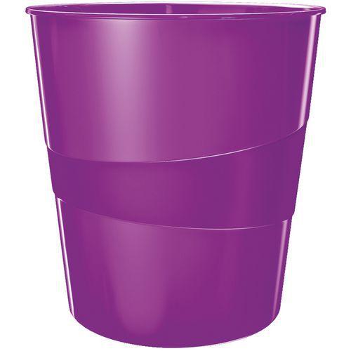 Lot de 6 Corbeille à papier Leitz WOW Violet thumbnail image 1