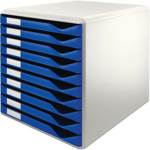 Bloc de classement Leitz 10 tiroirs Bleu thumbnail image 1