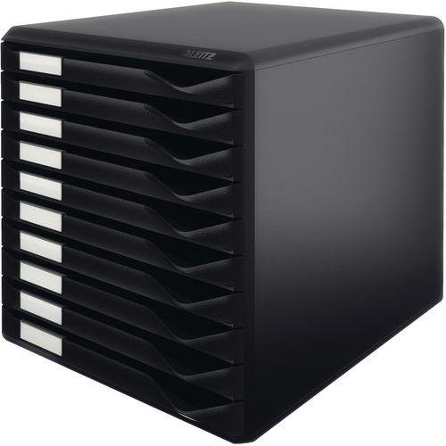 Bloc de classement noir Leitz 10 tir Noir avec finition mate thumbnail image 1