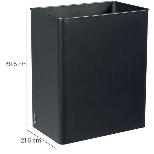 Illustration de : Corbeille pivotante rectangulaire - 27 L