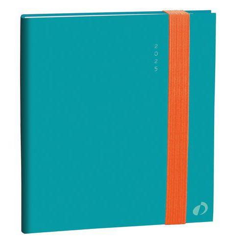 Agenda semainier 2025 13 mois Rio Executif - 16x16 cm - Bleu thumbnail image 1