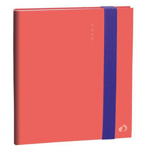 Agenda semainier 2025 13 mois Rio Executif - 16x16 cm - Rose thumbnail image 1