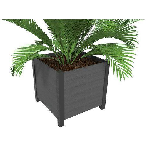 Jardinière Elégance 98 x 98 cm gris 4 pieds laqués anthracite 7016 thumbnail image 1