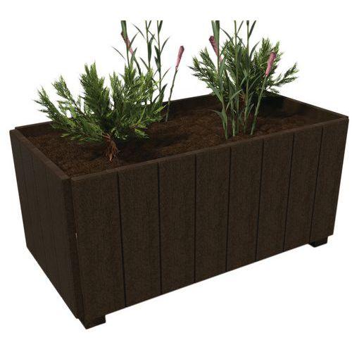 Jardinière Canopée rectangulaire 60 x 126 cm - marron thumbnail image 1