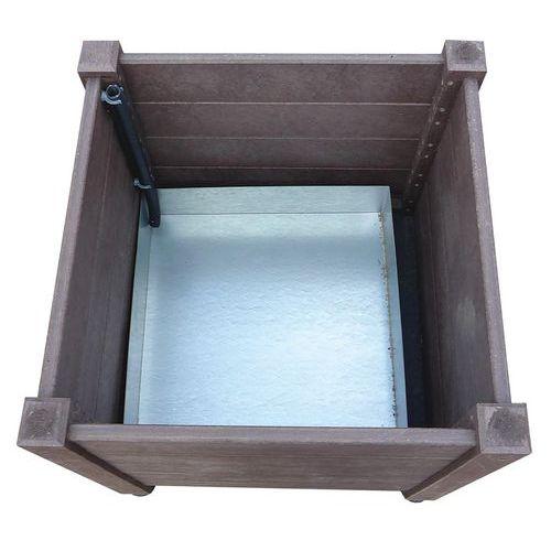Bac de fond galva pour réserve d'eau 65x65 cm pour jardinière thumbnail image 1