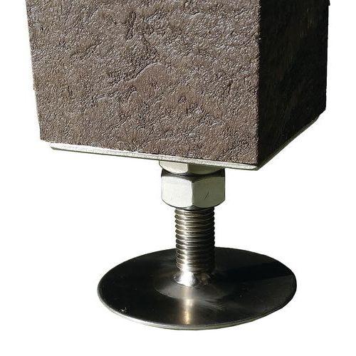 Pied réglable inox pour jardinière Avenue et Versailles thumbnail image 1