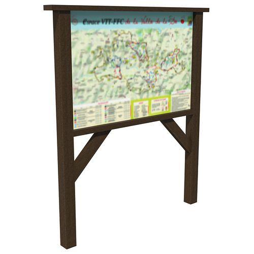 Panneau d'information 180x240 cm - marron thumbnail image 1
