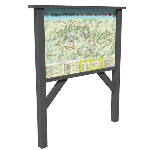 Panneau d'information 180x240 cm - gris thumbnail image 1