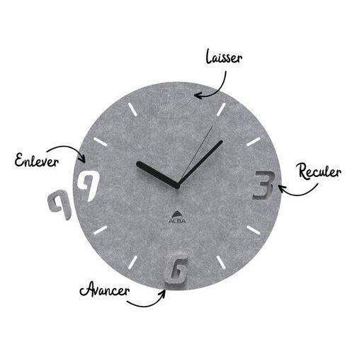 Illustration de : Horloge murale en matériaux PET 100% recyclé - Alba