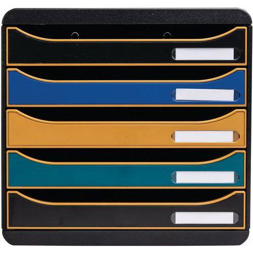 Module de classement 5 tiroirs Big Box Plus Neo Deco - Exacompta thumbnail image 1