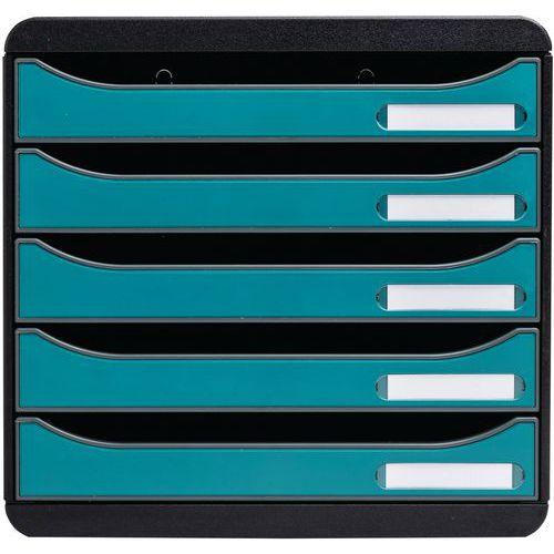 Illustration de : Module de classement à 5 tiroirs Big Box Plus Skandi - Exacompta