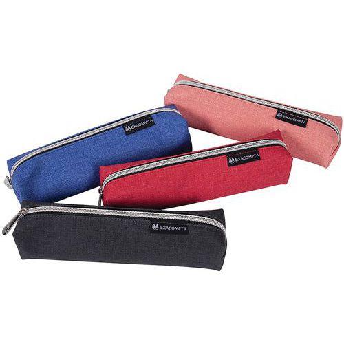 Illustration de : Trousse carrée assorti Wood - Lot de 6 - Exacompta