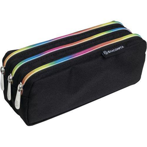 Trousse rectangle 3 compartiments Rainbow - Exacompta - Lot de 6 thumbnail image 1