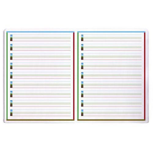 Illustration de : Cahier d'écriture spécial DYS 17x22 cm interligne 3mm - Clairefontaine