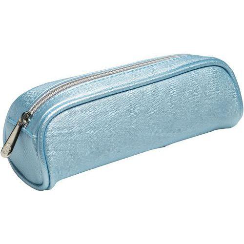 Illustration de : Trousse trapèze métallisé assorti Perle - Lot de 6 - Exacompta