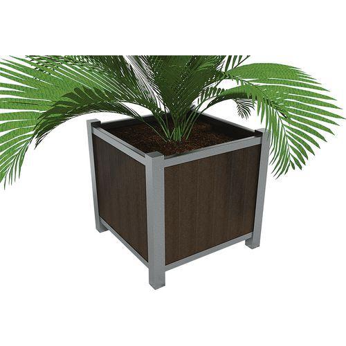 Illustration de : Jardinière Elégance 93 x 91 cm plastique recyclé Espace urbain