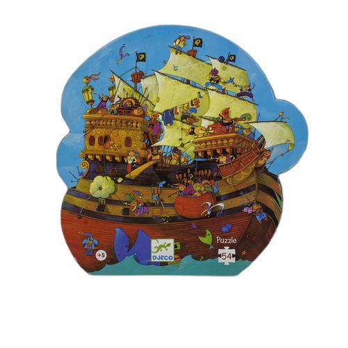 Illustration de : Puzzle - Le bateau de Barberousse - 54 pièces - Reconditionné - Djeco