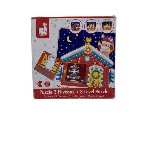 Puzzle 3 niveaux - "La nuit de Noel" - éd.2016 - Reconditionné thumbnail image 1