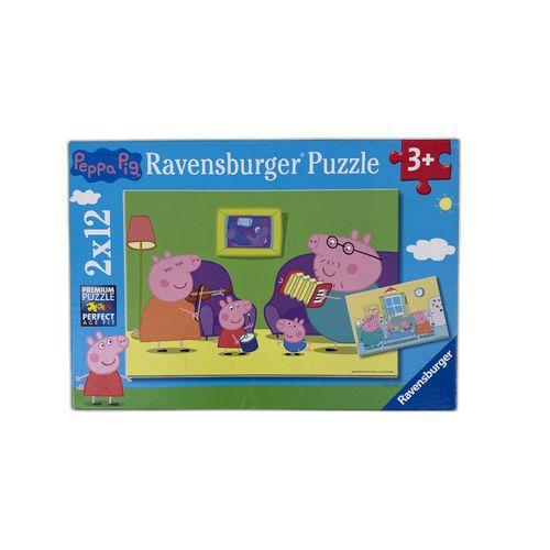 Puzzle - Peppa Pig -  2x12 pièces - Reconditionné thumbnail image 1