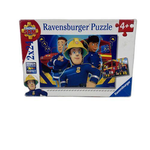 Illustration de : Puzzle - Sam le pompier 2x24 pièces 2015 Reconditionné - Ravensburger