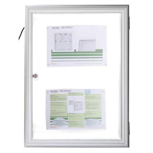 Illustration de : Vitrine extérieure Reverso LED Planorga