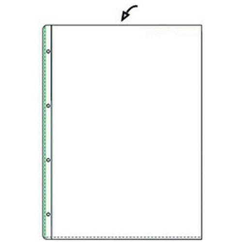 Lot de 100 Pochette perforée Standard, A4, en PVC, grainée thumbnail image 1